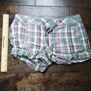 Plaid shorts
